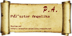 Pásztor Angelika névjegykártya